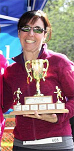 Tammy Dean takes first place among local women: Photo by Kevin Lam