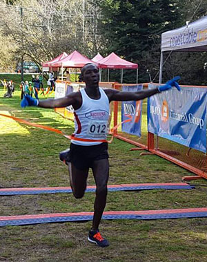 Paul Kimugul, winner - photo by Jim Hinze