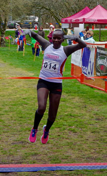 Jane Murage, women's winner - photo by Rick Horne