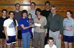 Cheque presentation - click to enlarge