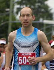 David Jackson, finish line announcer
