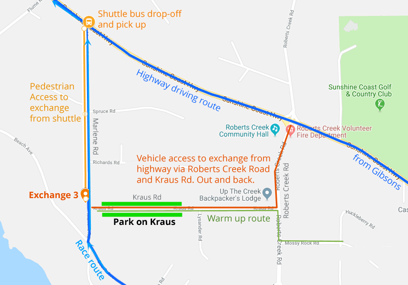 Access and parking for relay exchange 3